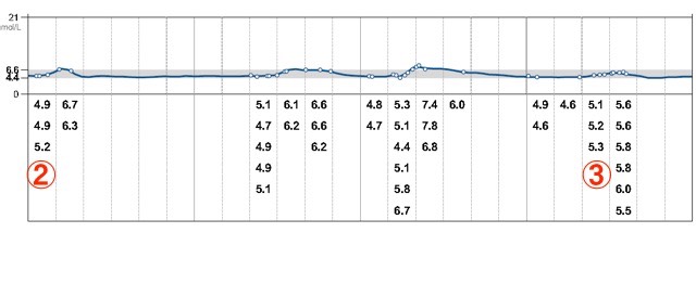 血糖値推移